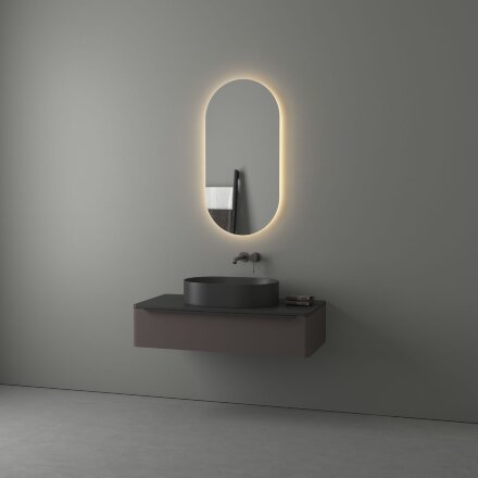 Зеркало Evoform с LED-подсветкой 21,5 W 50х100 см Без выключателя Теплый белый свет в Самаре 