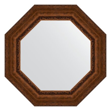 Зеркало в багетной раме Evoform состаренная бронза с орнаментом 120 мм 77x77 см в Самаре 