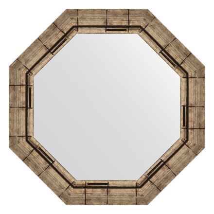 Зеркало в багетной раме Evoform серебряный бамбук 73 мм 58x58 см в Самаре 