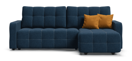 Угловой диван Dandy 2.0 рогожка Malmo синий в Самаре 
