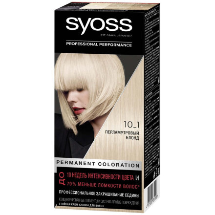 Краска для волос Syoss Color 10-1 Перламутровый блонд 115 мл в Самаре 