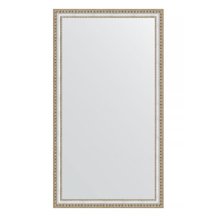 Зеркало в багетной раме Evoform золотые бусы на серебре 60 мм 75х135 см в Самаре 