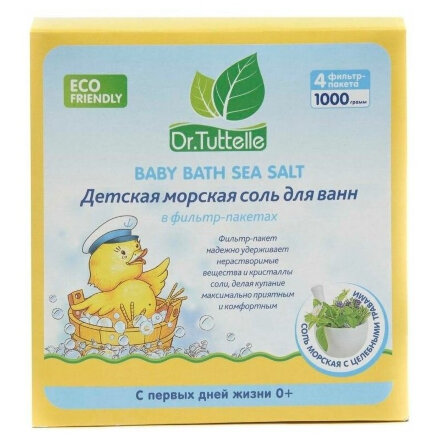 Детская соль для ванн Dr.Tuttelle с целебными травами 1000 г в Самаре 