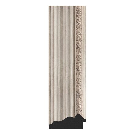 Зеркало напольное с фацетом в багетной раме Evoform римское серебро 88 мм 81x201 см в Самаре 