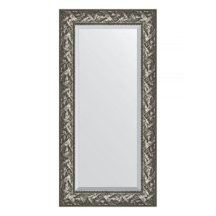 Зеркало с фацетом в багетной раме Evoform византия серебро 99 мм 59х119 см в Самаре 