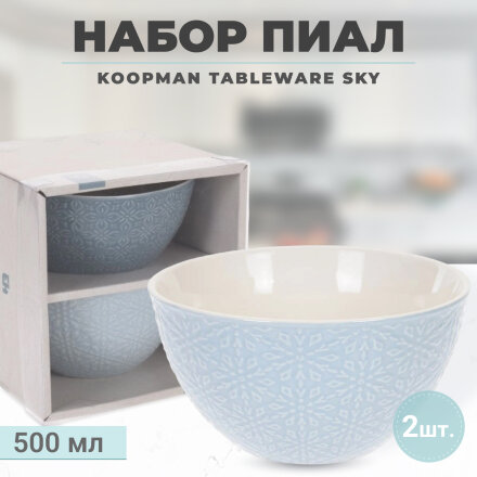 Набор пиал Koopman tableware Sky 500 мл 2  шт в Самаре 