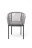 Плетеный стул из роупа Марсель серый, черный каркас в Самаре 