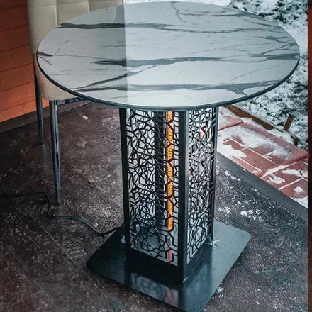 Стол с подогревом Hottable R1002 afyon marble в Самаре 
