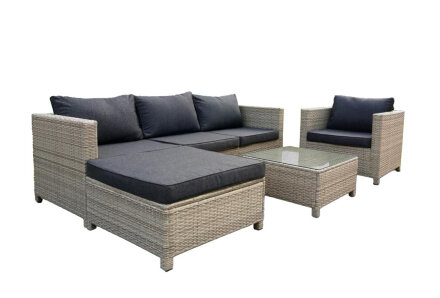 Комплект плетеной мебели YR821G Grey/Grey Афина в Самаре 