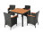Комплект плетеной мебели AFM-440-Black Афина в Самаре 