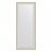 Зеркало напольное с гравировкой в багетной раме Evoform белая кожа с хромом 78 мм 79х200 см в Самаре 
