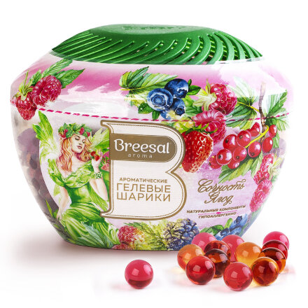 Ароматические гелевые шарики Breesal Fresh Drops Сочность ягод, 215 мл в Самаре 