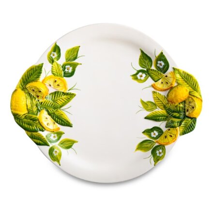 Тарелка обеденная Edelweiss Лимоны и цветы, 30 см в Самаре 