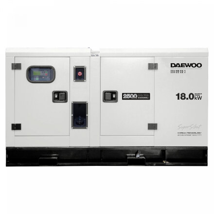 Генератор дизельный с водяной системой охлаждения DAEWOO DDW 22 SSE-3 в Самаре 