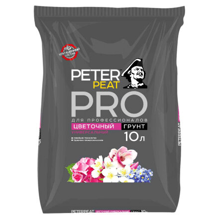 Грунт Peter Peat Цветочный универсальный PRO 10 л в Самаре 