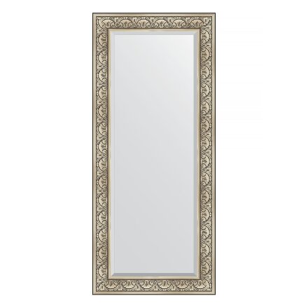 Зеркало с фацетом в багетной раме Evoform барокко серебро 106 мм 70х160 см в Самаре 