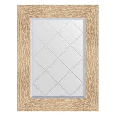 Зеркало с гравировкой в багетной раме Evoform золотые дюны 90 мм 56x74 см в Самаре 