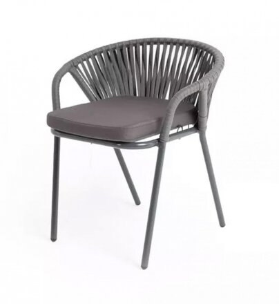 Плетеный стул из роупа Женева Gray в Самаре 