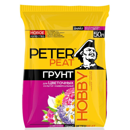 Грунт Peter Peat Цветочный универсальный PRO 50 л в Самаре 