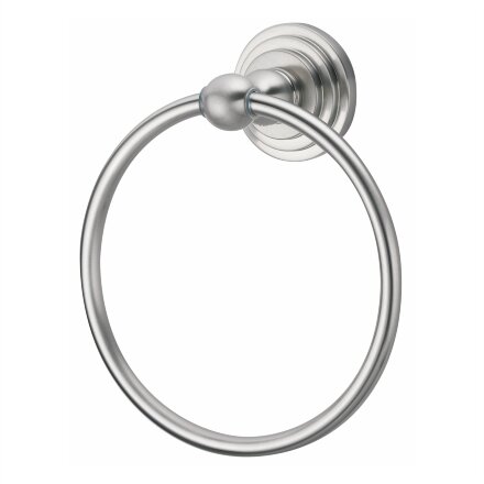 Держатель для полотенец кольцо Wasserkraft серебряный 15,5х18х7 см в Самаре 
