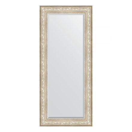 Зеркало с фацетом в багетной раме Evoform виньетка серебро 109 мм 70х160 см в Самаре 