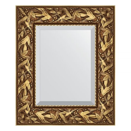 Зеркало с фацетом в багетной раме Evoform византия золото 99 мм 49х59 см в Самаре 
