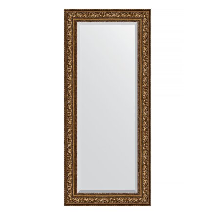 Зеркало с фацетом в багетной раме Evoform виньетка состаренная бронза 109 мм 70х160 см в Самаре 