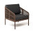 Плетеное кресло из роупа Канны серо-коричневое в Самаре 