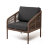 Плетеное кресло из роупа Канны серо-коричневое в Самаре 