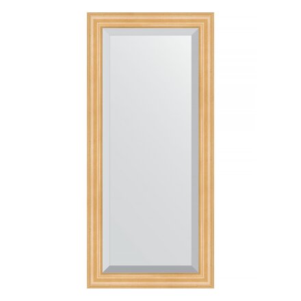 Зеркало с фацетом в багетной раме Evoform сосна 62 мм 51х111 см в Самаре 