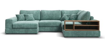 П-образный диван-кровать BOSS MODOOL шенилл Gloss минт в Самаре 