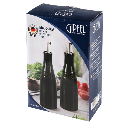 Набор Gipfel majolica 2 бутылки для масла/уксуса 3,5х19см в Самаре 