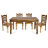 Обеденный стол TC Bombay бежевый с коричневым 135х90х76 см (11676) в Самаре 