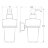 Емкость-дозатор для жидкого мыла стекло fbs (ESP 009) в Самаре 