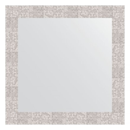 Зеркало в багетной раме Evoform соты алюминий 70 мм 66х66 см в Самаре 