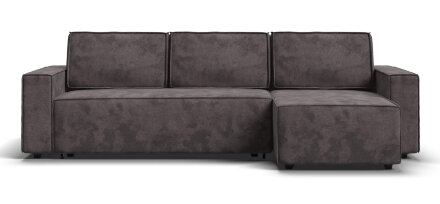 Угловой диван NORD 2.0 Велюр Alkantara серый в Самаре 