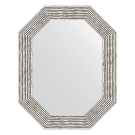 Зеркало в багетной раме Evoform волна хром 90 мм 61x76 см в Самаре 
