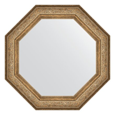Зеркало в багетной раме Evoform виньетка античная бронза 109 мм 80,6х80,6 см в Самаре 