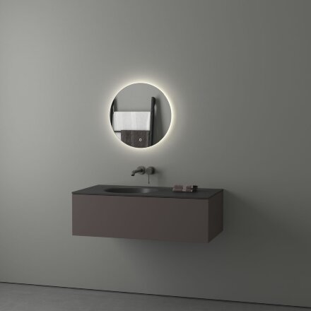 Зеркало Evoform с LED-подсветкой 12 W Ø50 см Сенсорный выключатель Нейтральный белый свет в Самаре 