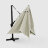 Зонт садовый Bizzotto Aries бежевый 300х400х270 см с подставкой в Самаре 