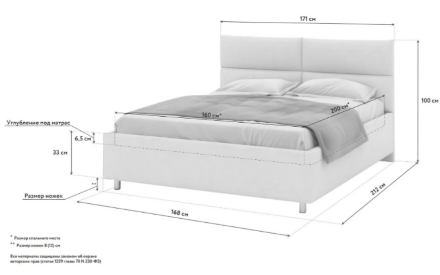 Мягкая кровать Джексон в Самаре 