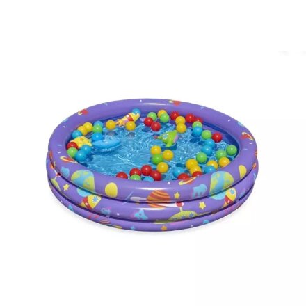 Бассейн детский Bestway Галактика надувной с игрушками от 2 лет 102х25см в Самаре 