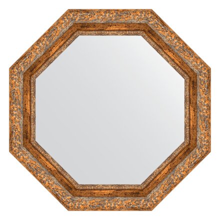 Зеркало в багетной раме Evoform виньетка античная бронза 85 мм 65,4х65,4 см в Самаре 