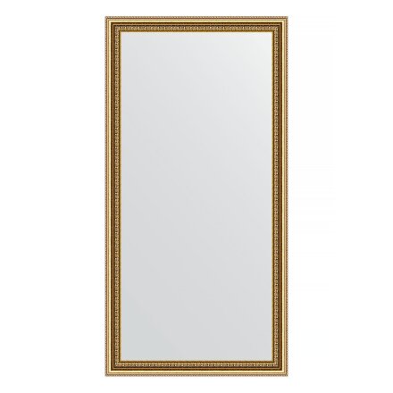 Зеркало в багетной раме Evoform бусы золотые 46 мм 52х102 см в Самаре 