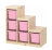 Ящик для хранения с контейнерами TROFAST 6Б розовый Икеа в Самаре 
