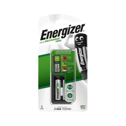 Устройство зарядное Energizer Mini Charger + 2 батарейки AAA 700 mAh в Самаре 