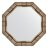 Зеркало в багетной раме Evoform серебряный бамбук 73 мм 64х64 см в Самаре 