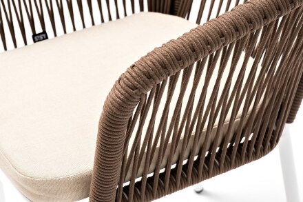 Плетеный стул из роупа Марсель бежево-коричневый в Самаре 