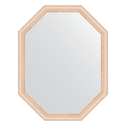 Зеркало в багетной раме Evoform беленый дуб 57 мм 70x90 см в Самаре 