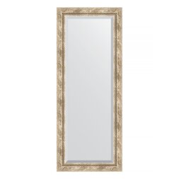 Зеркало с фацетом в багетной раме Evoform прованс с плетением 70 мм 53х133 см